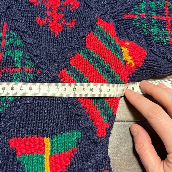 Portraits by northern isles hand knitted vintage cardigan L - Picture 5 of 11